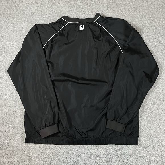 Footjoy Pullover Mens XL Black TPC Golf Windbreaker Shell Long Sleeve Jacket - Picture 5 of 15